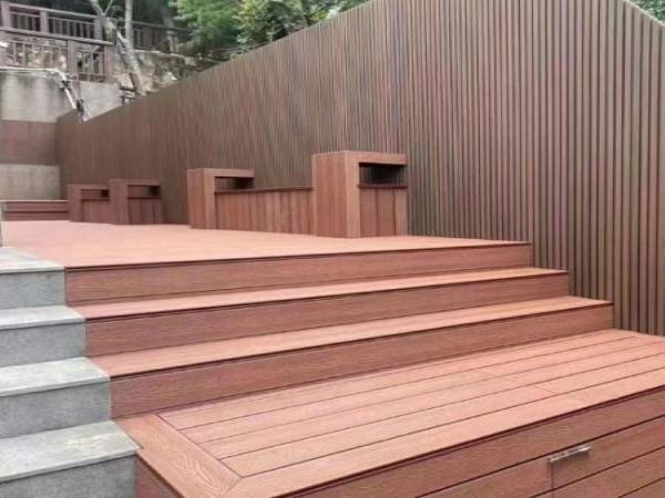 塑木长城板户外庭院围墙共挤木塑墙板花园露台装饰背景板格栅板